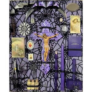 Vampire Slayer Kit Poster Lavender 16” x 20” Print Pastel Goth Decor Wall Art